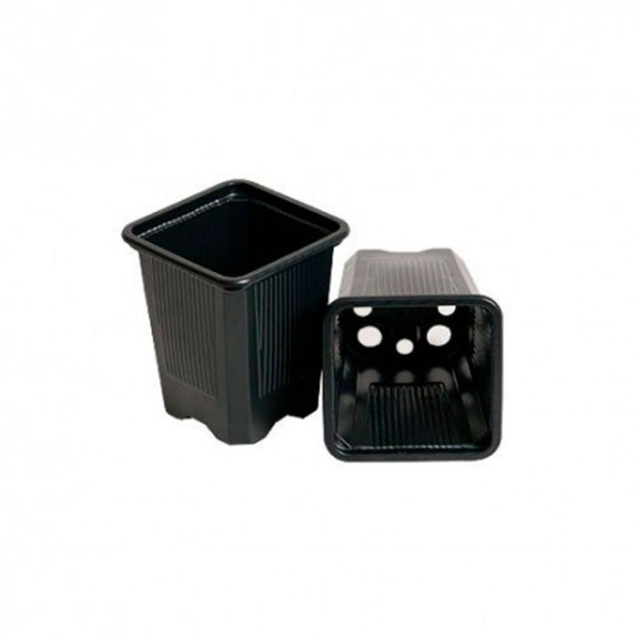 Maceta 0.4L Plastica Cuadrada - 10 Unidades