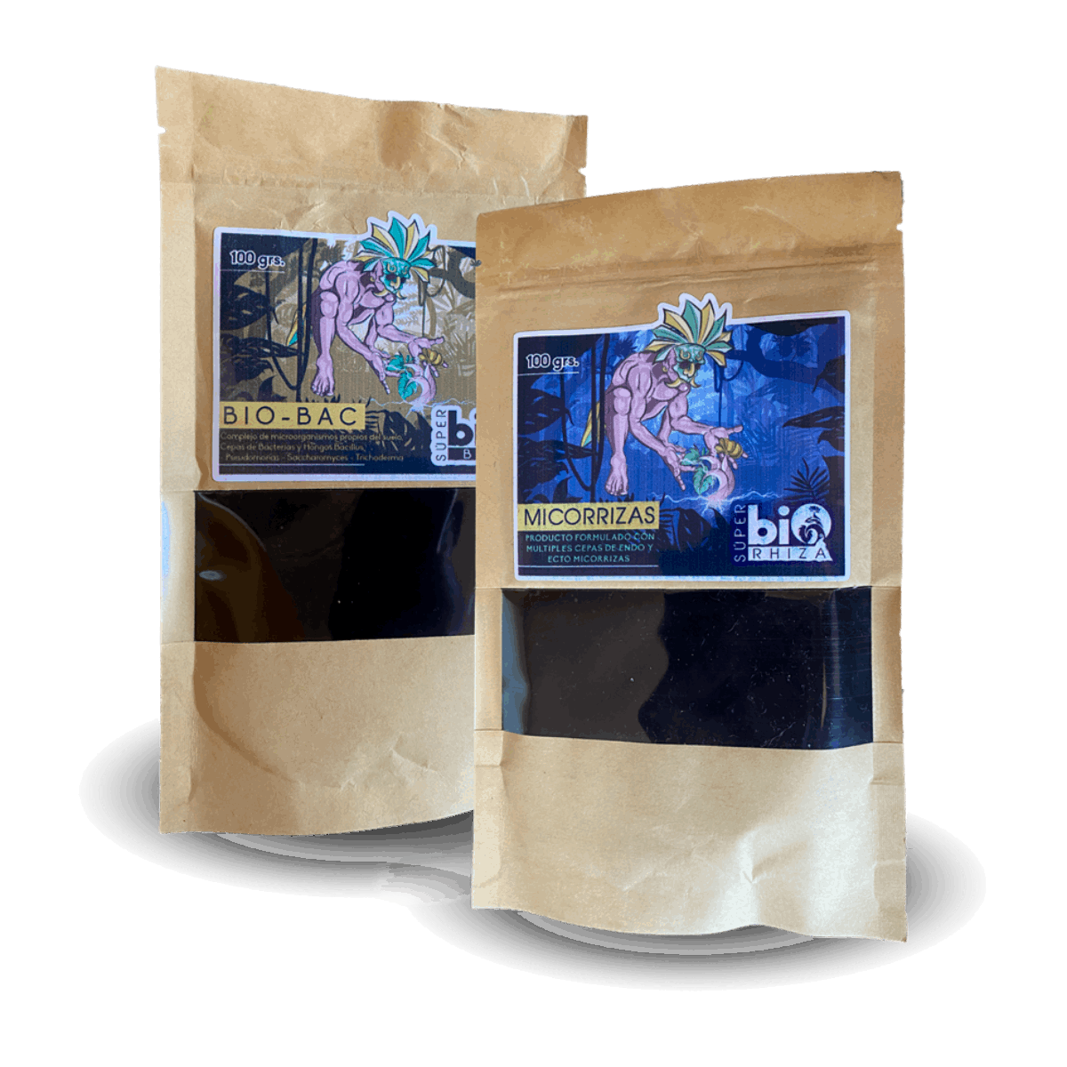 Micorrizas 100g + Bio Bac 100g - Superbio - Jhon Daime