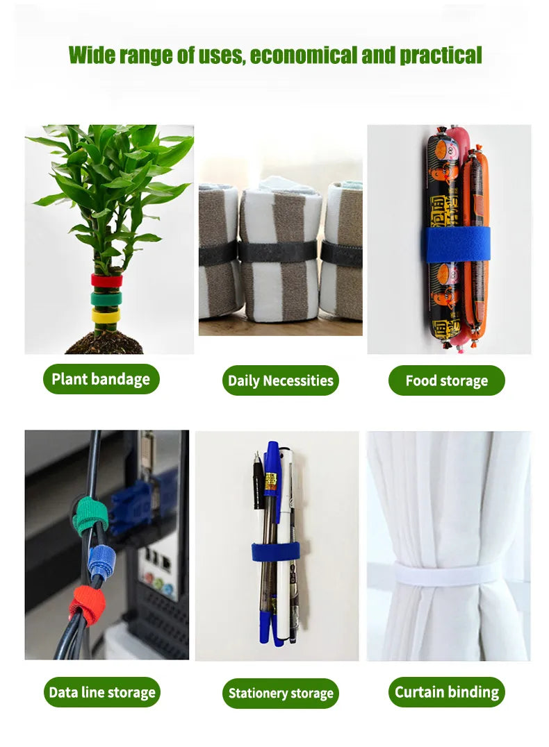 Velcro Doble Faz Para Fijar Las Plantas Al Tutor
