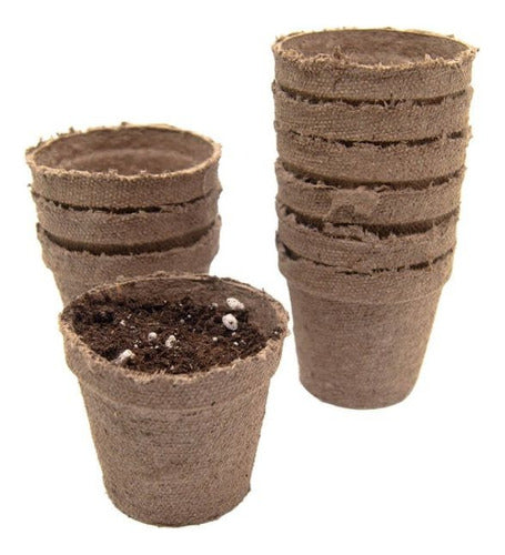 10 Macetas Turba Orgánica Biodegradables