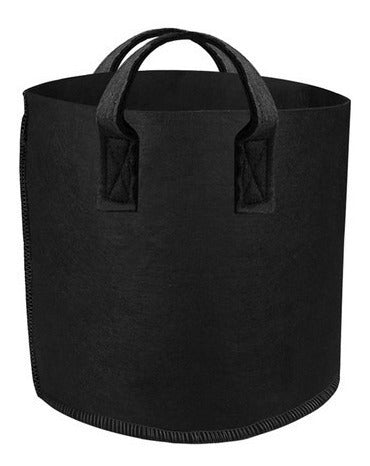 Macetero De Tela Geotextil Con Manillas 57l