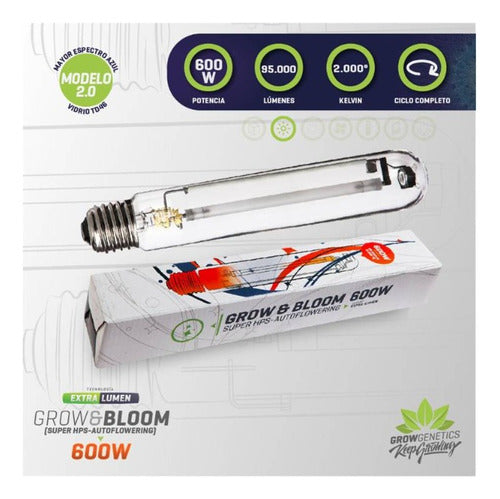 Ampolleta Grow & Bloom 600w