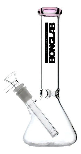 Bong Pyrex Bonglab Little Buchner Ks10 25cm Color Rosa