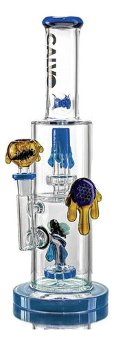 Bong Calvo Glass Abejas 35 Cm - Estilo Y Calidad Color Azul