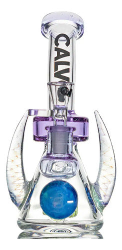 Bong Calvo Glass Beaker 25 Cm Pyrex Transparente Color Púrpura