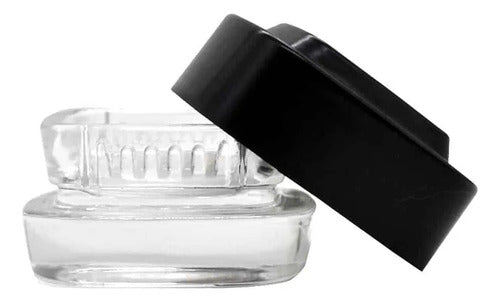 Contenedor Extractos Clear Tapa Negra 4ml - Bonglab