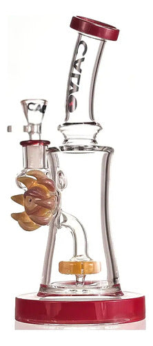 Bong Rig Vidrio Eye Sun - Calvo Glass Color Rojo