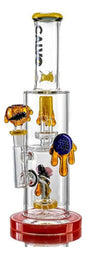 Bong Calvo Glass Abejas 35 Cm - Estilo Y Calidad Color Ambar