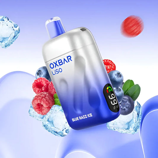 VAPORIZADOR LISO 28000 BLUE RAZZ ICE -OXBAR