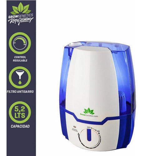 Humidificador Ultrasónico (5.2 Litros)