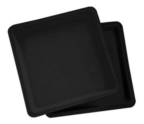 Plato Cuadrado Para Macetas 7l - Pack De 10 Unidades